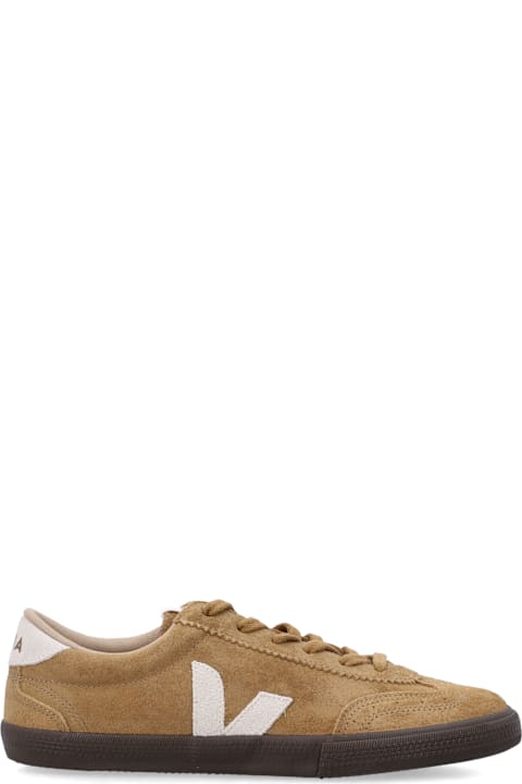 Homeware Veja Veja Volley Tent Brown And White Suede Sneakers