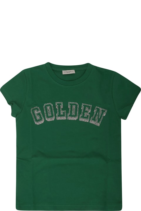 Golden Goose for Kids Golden Goose Journey/ Girl's T-shirt/ Cotton Jersey Golden G