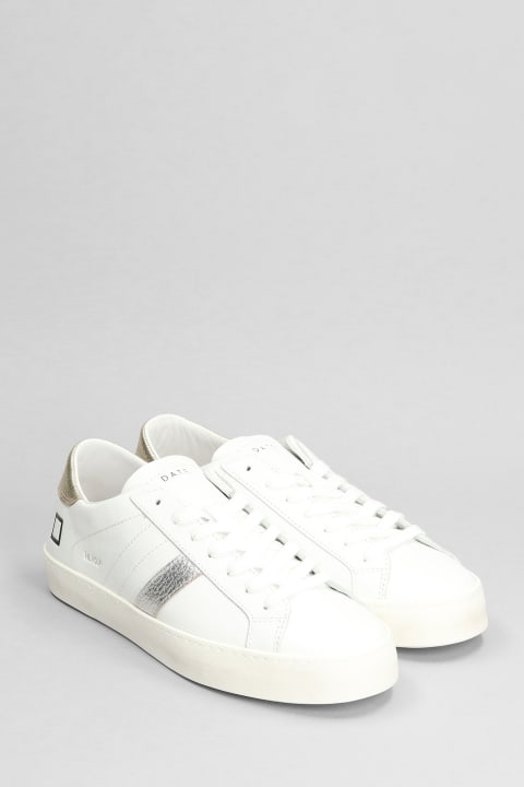 D.A.T.E. for Women D.A.T.E. Hill Low Sneakers In White Leather