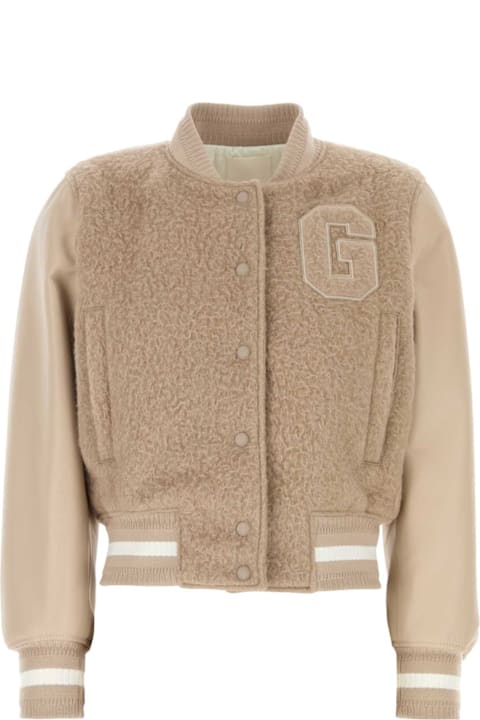 Givenchy Coats & Jackets for Women Givenchy Cappuccino Alpaca Blend Bomber Jacket