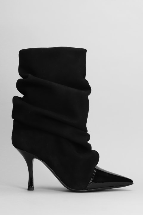 Marc Ellis for Women Marc Ellis High Heels Ankle Boots In Black Suede