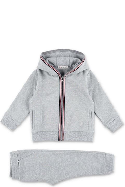 Moncler for Baby Boys Moncler Striped-trim Logo Patch Tracksuit