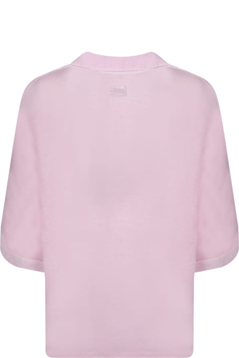 120% Lino Clothing for Women 120% Lino Quartz Pink Linen Blouse