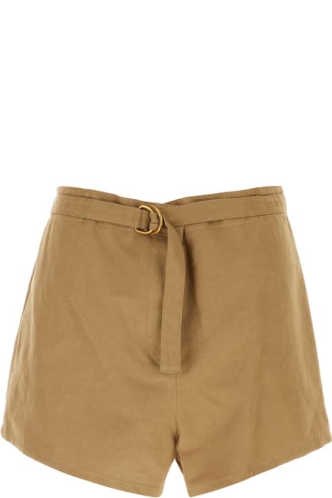 Prada Pants & Shorts for Women Prada Biscuit Cotton Blend Shorts