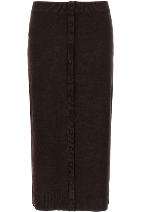 Victoria Beckham Skirts for Women Victoria Beckham 'bottoni' Midi Skirt