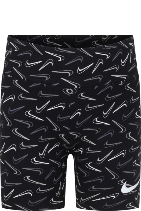 Nike Bottoms for Girls Nike Black Shorts For Girl With Swoosh