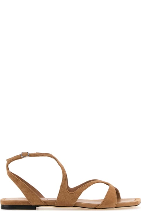 Homeware Jimmy Choo Camel Suede Ayla Sandals