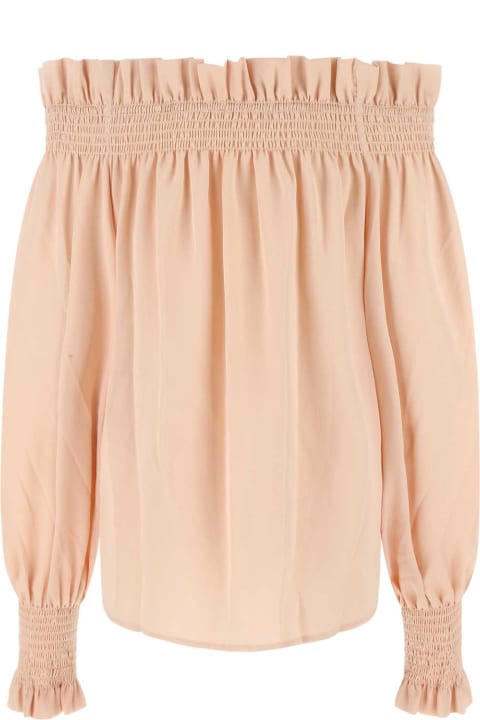 See by Chloé Topwear for Women See by Chloé Light Pink Satin Blouse