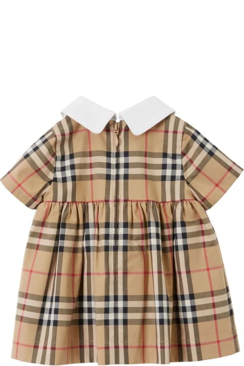 Dresses for Baby Girls Burberry Archive Beige Stretch-cotton Dress