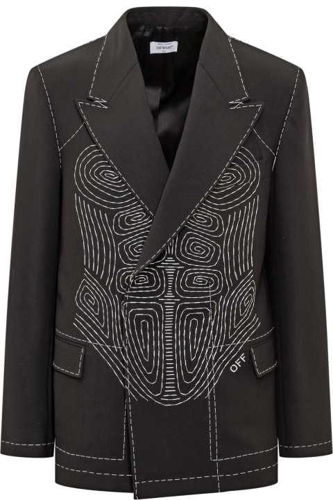 Coats & Jackets for Men Off-White Body Stitch Tuxedo Jacket