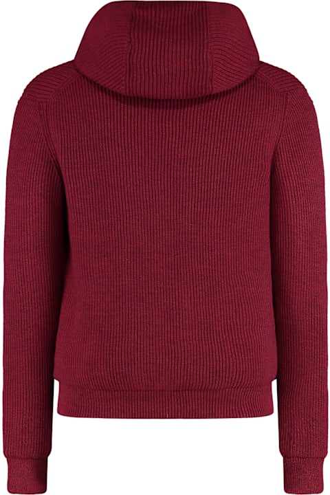Homeware Moorer Knitted Full Zip Hoodie