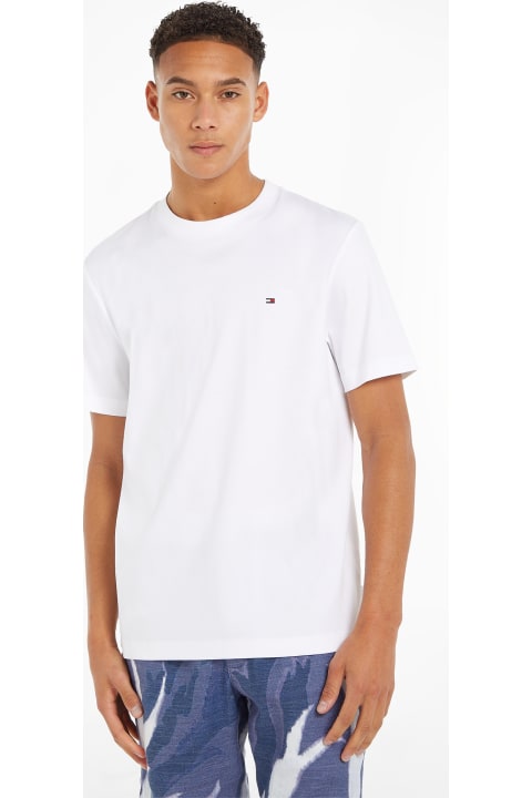 Tommy Hilfiger Topwear for Men Tommy Hilfiger White T-shirt With Mini Logo
