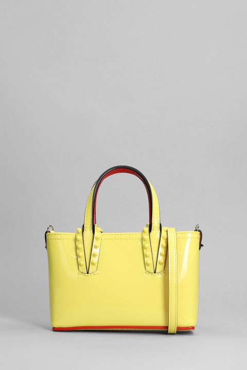 Cabata Hand Bag In Yellow Patent Leather