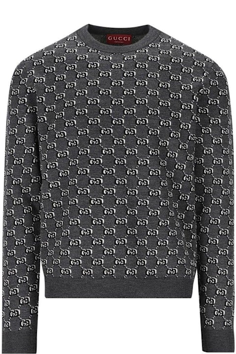 Gucci Sweaters for Men Gucci Gg Shadow Jacquard Jumper