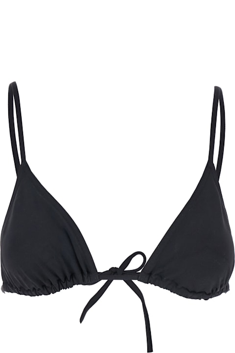 Eres Clothing for Women Eres 'mouna' Black Bikini Top With Triangular Cup And Rear Tie Closure In Tech Fabric Stretch Woman