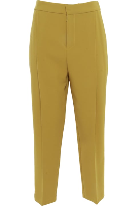 Elisabetta Franchi لـ Women Elisabetta Franchi Elegant Yellow Trousers