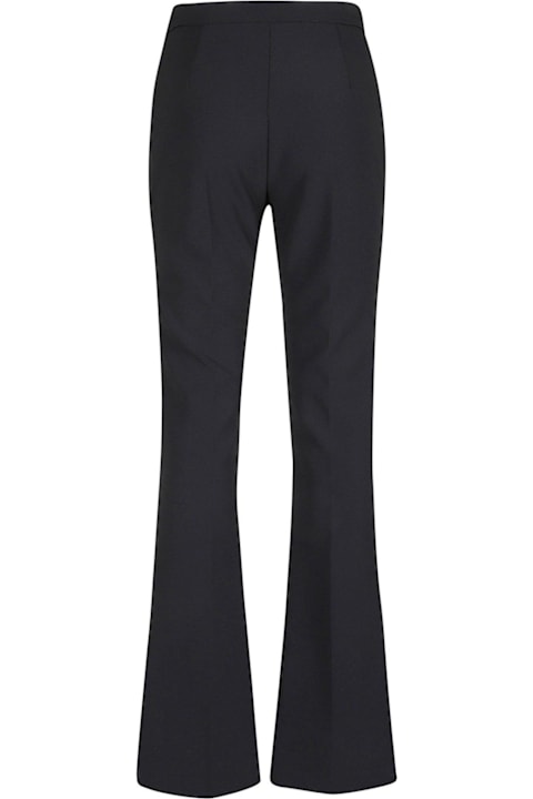 Elisabetta Franchi for Women Elisabetta Franchi Horsebit Stretch Crepe Palazzo Trousers