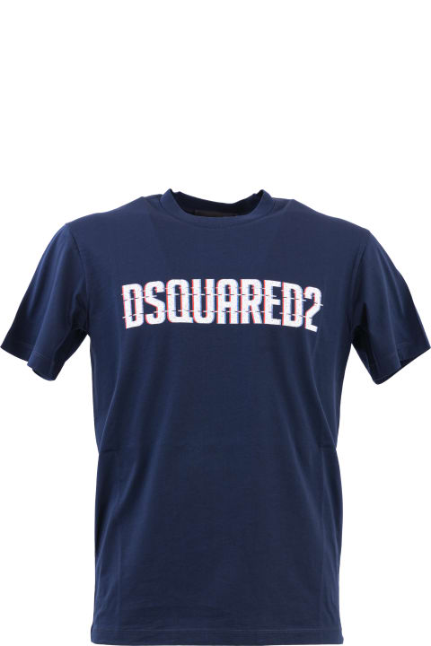 Dsquared2 Topwear for Men Dsquared2 Dsquared2 T-shirts And Polos Blue