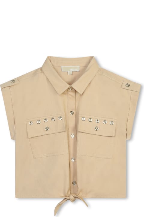 ガールズ Michael Korsのシャツ Michael Kors Camicia Con Applicazioni
