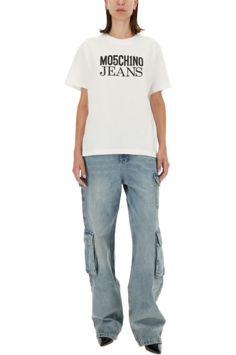 Homeware M05CH1N0 Jeans T-shirt With Logo