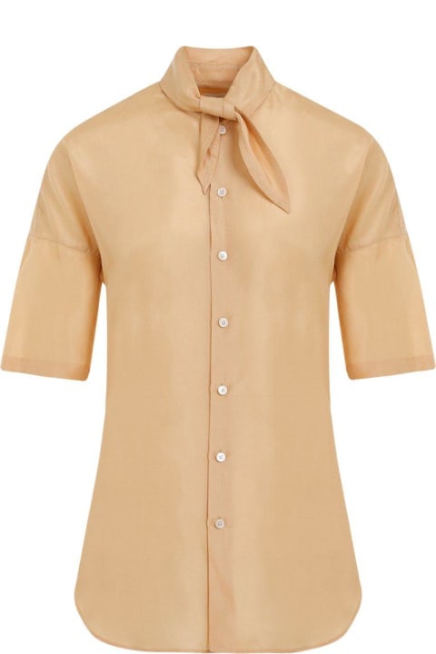 Lemaire Topwear for Women Lemaire Pussy-bow Short-sleeved Top