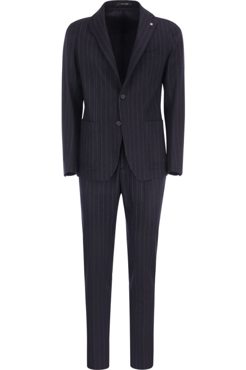 Tagliatore Suits for Men Tagliatore Wool And Cotton Suit