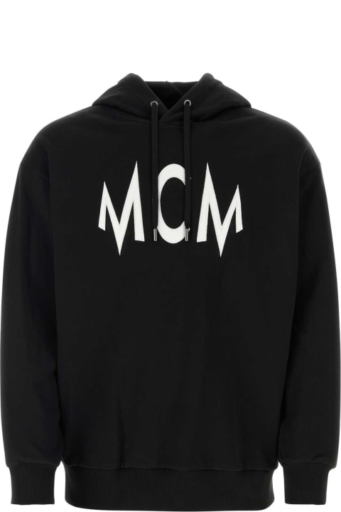 ウィメンズ MCMのフリース＆ラウンジウェア MCM Black Cotton Sweatshirt