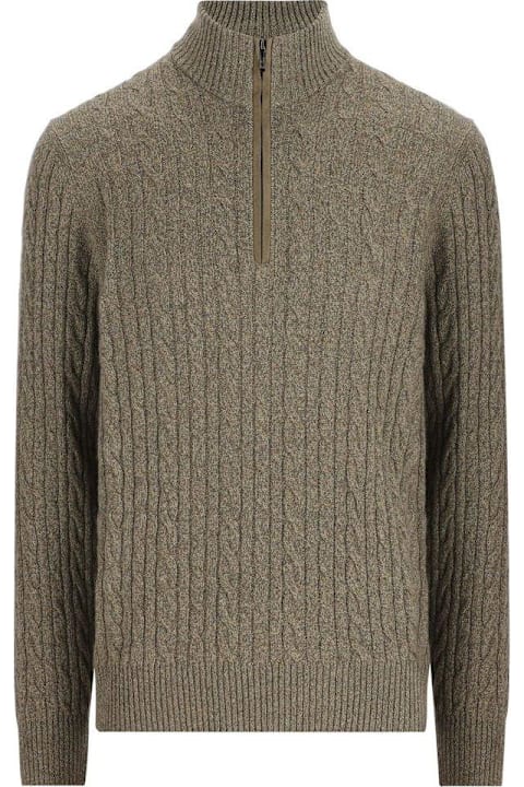 Loro Piana Clothing for Men Loro Piana Zipped Turtleneck Knitted Sweater