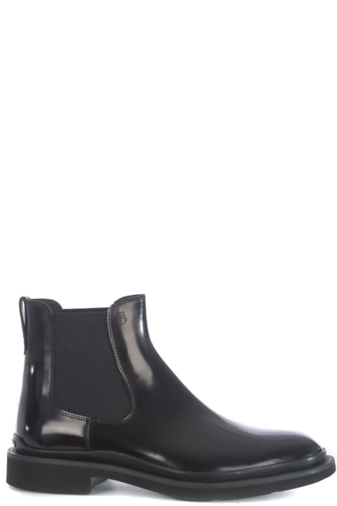 Tod's for Men Tod's Tod's Ankle Boots In Shiny Leather
