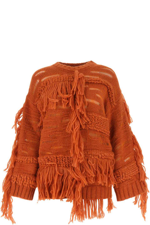 Stella McCartney Fleeces & Tracksuits for Women Stella McCartney Orange Alpaca Blend Sweater