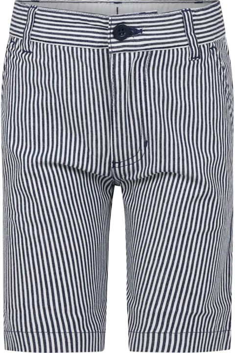 Petit Bateau ملابس تحتية لـ أولاد Petit Bateau Blue Shorts For Boy With Stripes