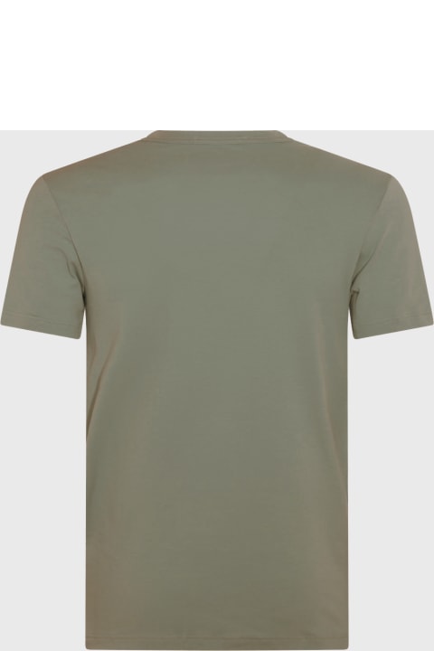 Tom Ford Topwear for Men Tom Ford Matcha Green Cotton Blend T-shirt