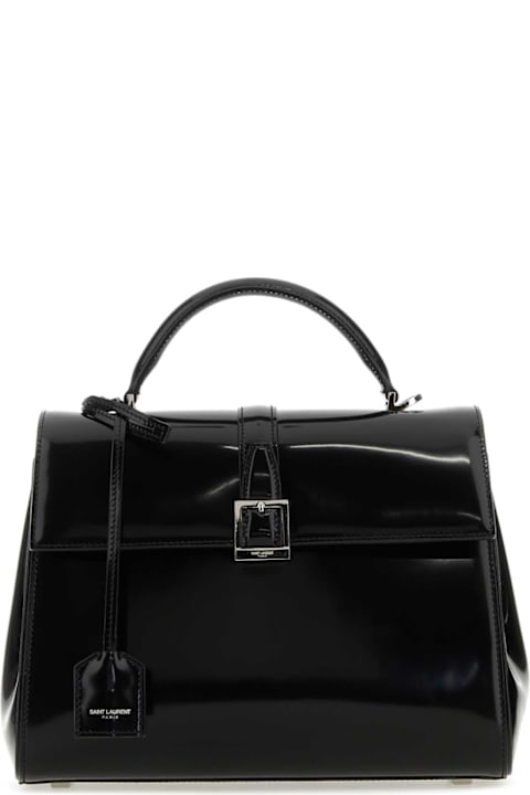 Saint Laurent Bags for Women Saint Laurent Black Leather Small Le Fermoir Handbag