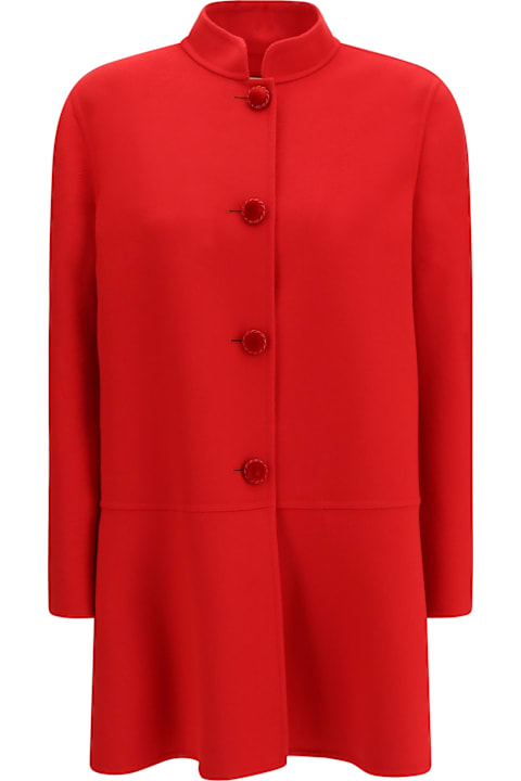 Homeware Valentino Single-breasted Compact Drap Coat