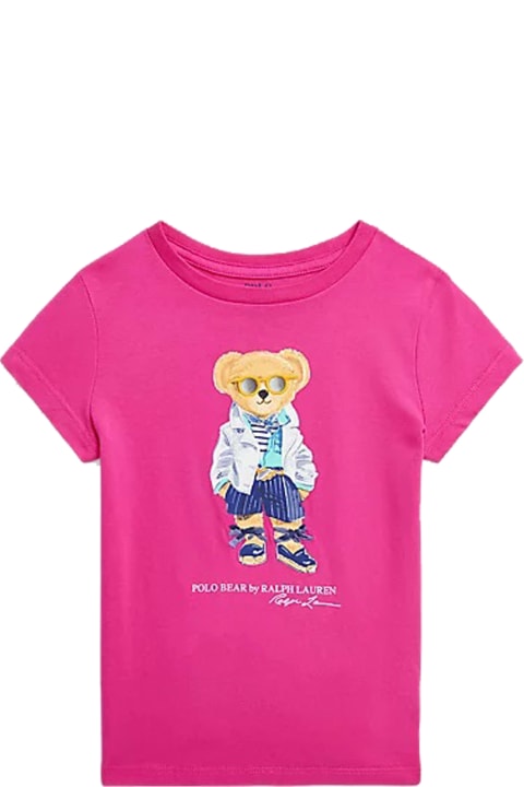 Ralph Lauren T-Shirts & Polo Shirts for Girls Ralph Lauren Polo Bear Jersey T-shirt