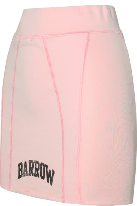 Barrow Women Barrow Pink Cotton Miniskirt