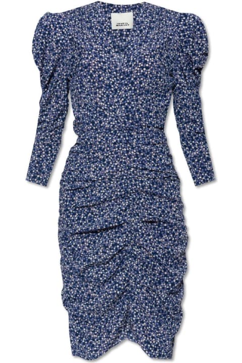 Isabel Marant Dresses for Women Isabel Marant Runch Detailed Puff-sleeve Dress