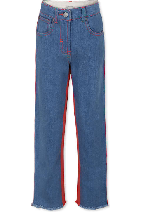 Homeware Stella McCartney Kids Blue Jeans For Girl With Logo