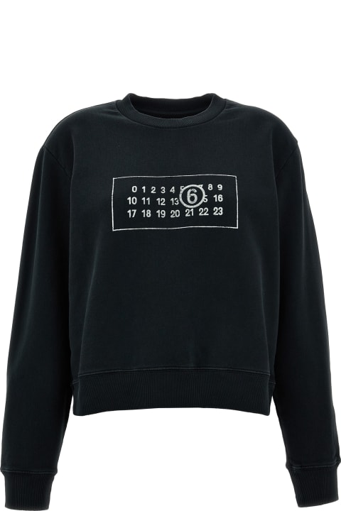 MM6 Maison Margiela Women MM6 Maison Margiela Logo Print Sweatshirt