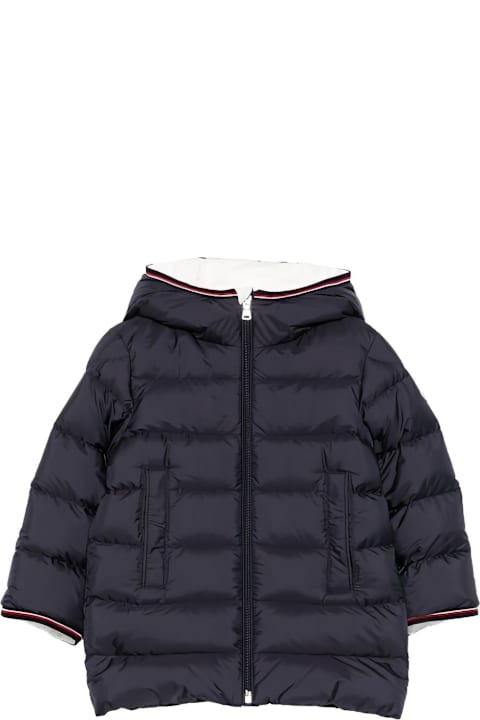 Homeware Moncler Moncler Enfant Blue Hooded Down Jacket