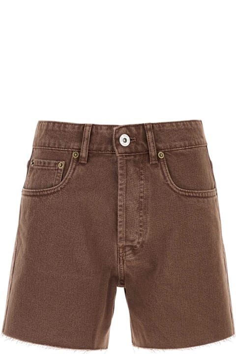 Miu Miu Clothing for Women Miu Miu Brown Denim Shorts
