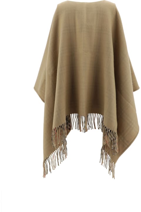 Sweaters for Men Burberry Camel Wool Cape