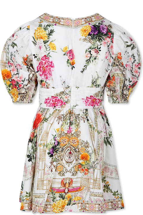 Homeware Camilla Ivory Dress For Girl With Floral Print