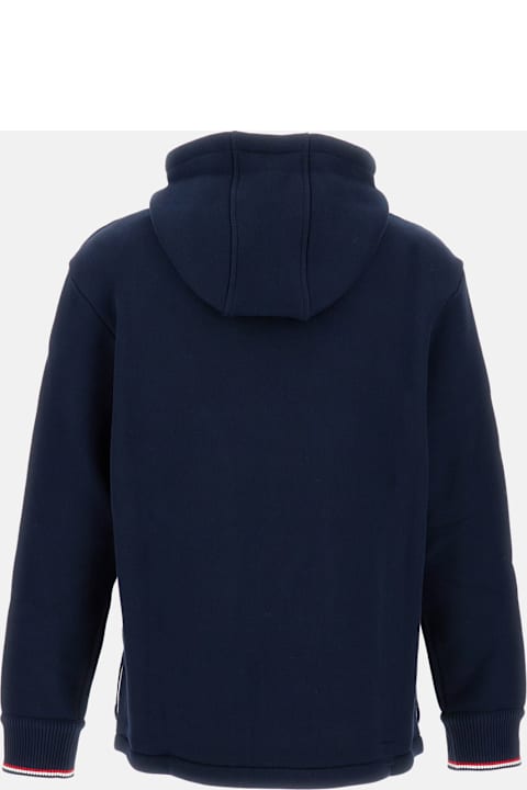 Homeware Thom Browne Oversized Hoodie With Contrasting Stripes