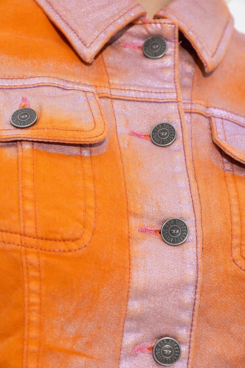 Diesel Coats & Jackets for Women Diesel De-slimmy-s Cropped Denim Jacket