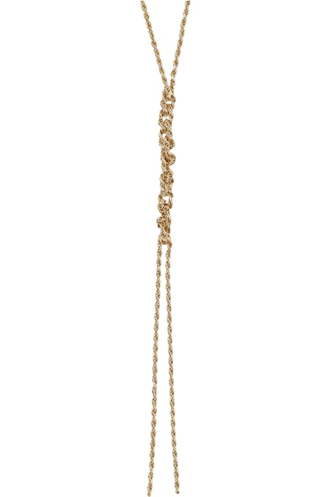 Necklaces for Men Emanuele Bicocchi Mini Tie Crochet Necklace