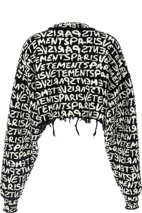 Homeware VETEMENTS 'vetements Paris Monogram' Cropped Sweater