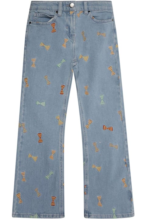 Homeware Stella McCartney Kids Bow Embroidered Flared Jeans