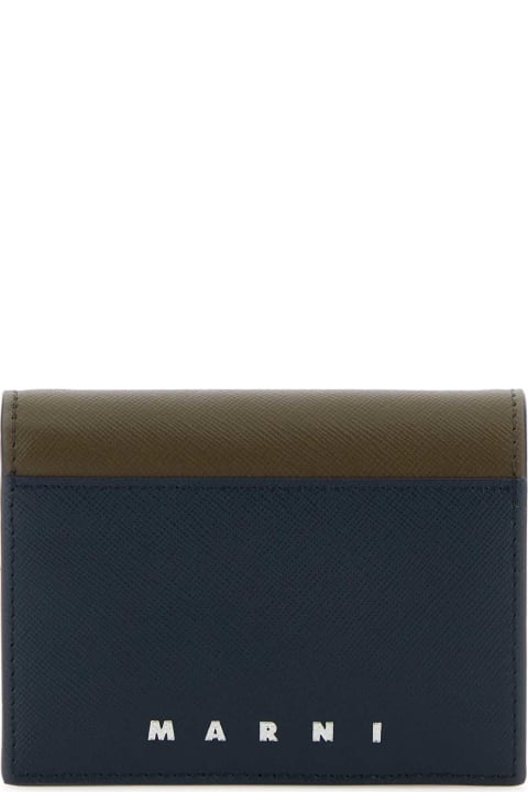 Marni Wallets for Men Marni Two-tone Leather Wallet