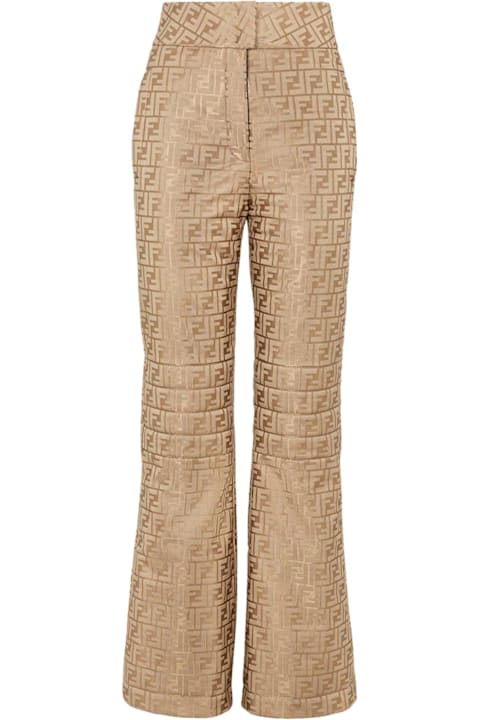 Fendi Clothing for Women Fendi Monogrammed High-waisted Pants